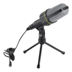 Microfono Condensador Alambrico Celular Computadora + Tripie